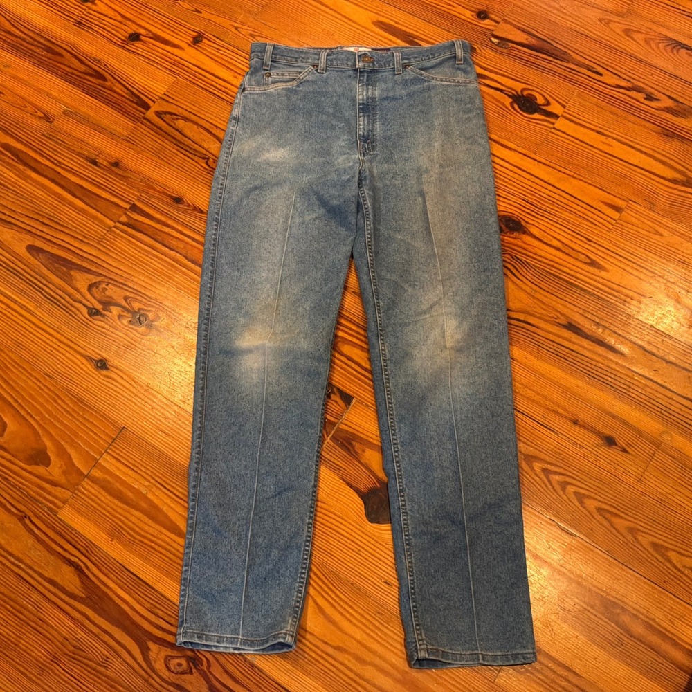 VTG 90s Levi Strauss Signature 540 Relaxed Fit Jeans Mens 36x34 Orange Tab Fade